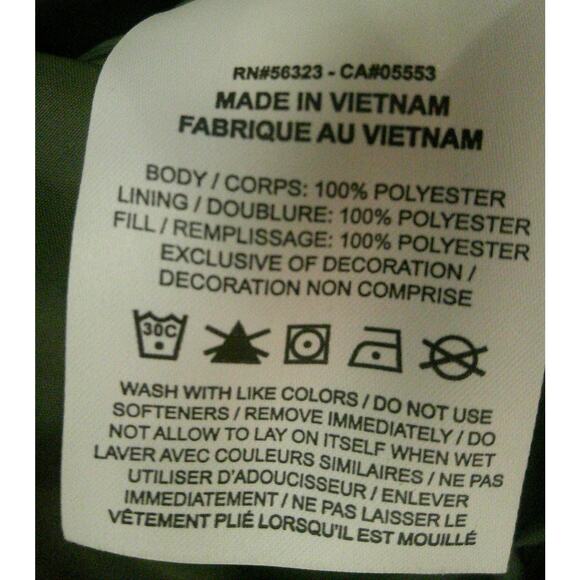 Nike Standard Fit Mens Olive Synthetic Fill Repel Golf Quilted Jacket Medium - Picture 9 of 9